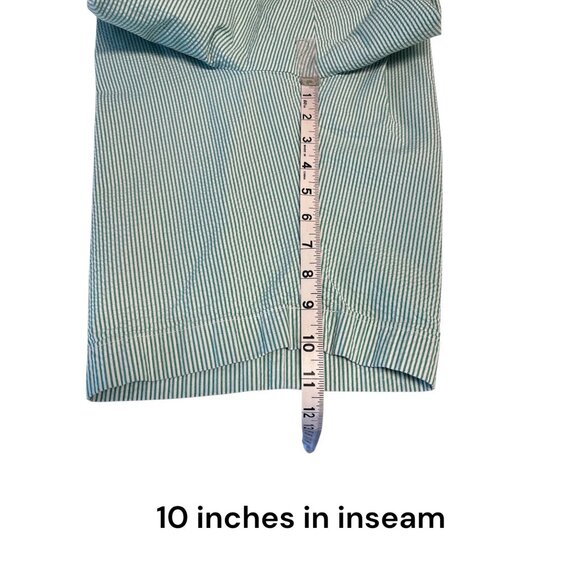 Brooks Brothers 346 Green & White Striped Cotton Mens Shorts W33 - Picture 8 of 8